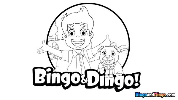 Bingo&Dingo Nature Exploration coloring activity